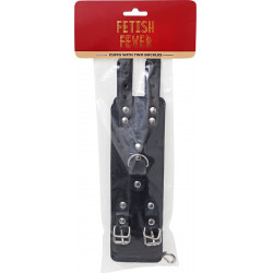 Fetish Fever - Cuffs with two buckles - Black 7422256284219 Bilincsek