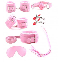 Obey Me! 7 Piece BDSM Kit, Pink, Guilty Toys  6427885033062 szett Fetish