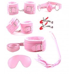 Obey Me! 7 Piece BDSM Kit, Pink, Guilty Toys  6427885033062 szett Fetish