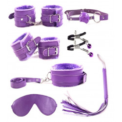 Obey Me! 7 Piece BDSM Kit, Purple, Guilty Toys 6427885033079 szett Fetish