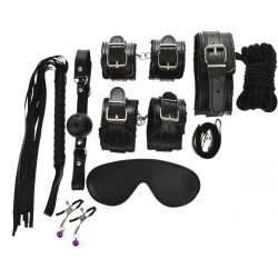 Fear Me! 8 Piece Bondage Kit, BLK , Guilty Toys szett Fetish