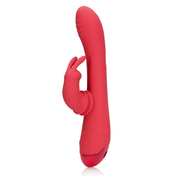 Rabbit Vibrator Swinging Rabbit. 20 Vibration Modes, Silicone, USB, Red, 22.5 cm 8714273049216 Multifunkciós