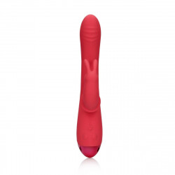 Rabbit Vibrator Swinging Rabbit. 20 Vibration Modes, Silicone, USB, Red, 22.5 cm 8714273049216 Multifunkciós