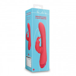 Rabbit Vibrator Swinging Rabbit. 20 Vibration Modes, Silicone, USB, Red, 22.5 cm 8714273049216 Multifunkciós