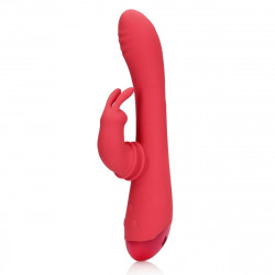 Rabbit Vibrator Swinging Rabbit. 20 Vibration Modes, Silicone, USB, Red, 22.5 cm 8714273049216 Multifunkciós Multifunkciós