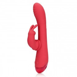 Rabbit Vibrator Swinging Rabbit. 20 Vibration Modes, Silicone, USB, Red, 22.5 cm 8714273049216 Multifunkciós Multifunkciós