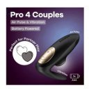 Pro 4 Couples, 11 Suction Modes, 12 Vibration Modes, Silicone, Battery Charging, Silicone, Black, 8.5 cm 4061504084022 Multifunkciós