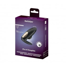 Pro 4 Couples, 11 Suction Modes, 12 Vibration Modes, Silicone, Battery Charging, Silicone, Black, 8.5 cm 4061504084022 Multifunkciós