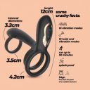 Crushious Tornado Rotating Penis Armour with Remote Control, 10 Vibration Modes, 10 Rotation Modes, Silicone+ABS, USB, 12 cm  7403254162167 Multifunkciós