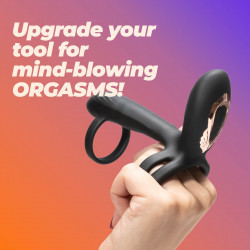 Crushious Tornado Rotating Penis Armour with Remote Control, 10 Vibration Modes, 10 Rotation Modes, Silicone+ABS, USB, 12 cm  7403254162167 Multifunkciós