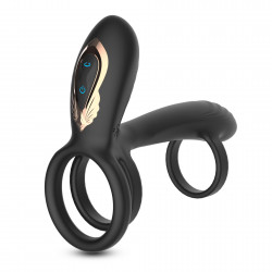 Crushious Tornado Rotating Penis Armour with Remote Control, 10 Vibration Modes, 10 Rotation Modes, Silicone+ABS, USB, 12 cm  7403254162167 Multifunkciós Multifunkciós