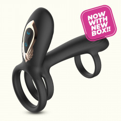 Crushious Tornado Rotating Penis Armour with Remote Control, 10 Vibration Modes, 10 Rotation Modes, Silicone+ABS, USB, 12 cm  7403254162167 Multifunkciós
