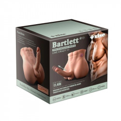 Bartlett Penis & Anus Masturbator, Thrust & Vibration, 7 Modes, Super Skin, USB Magnetic, Natural, 5.2 kg Multifunkciós