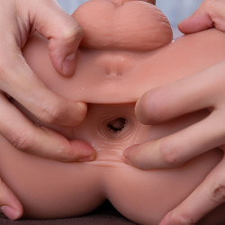 Bartlett Penis & Anus Masturbator, Thrust & Vibration, 7 Modes, Super Skin, USB Magnetic, Natural, 5.2 kg Multifunkciós