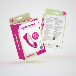 Supernova 2 in 1 Crushious Stimulator, 8 Tapping Modes, 8 Suction Modes, Silicone, USB, Pink  7403254156647 Csiklóizgatók