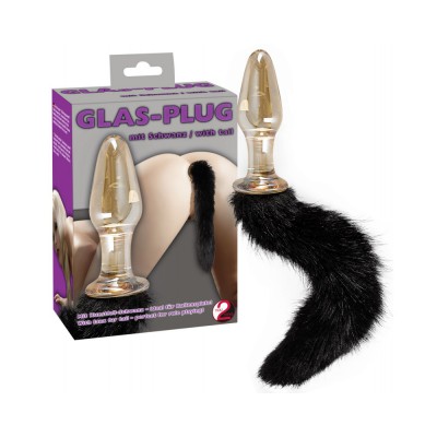 Glass Plug with Tail 4024144514007 Üvegből