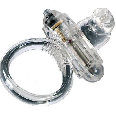 Rabbit Vibrating Cockring Transparent 4890888120923 Gyűrűk