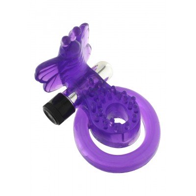 COCK&BALL RING BUTTERFLY JELLY VIBE 4890888131790 Gyűrűk lila