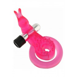 COCK&BALL RING RABBIT JELLY VIBE PINK 4890888131837 Gyűrűk pink Gyűrűk