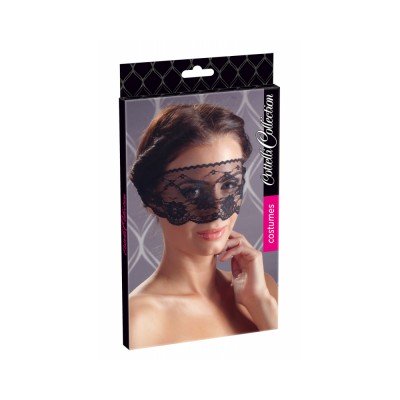 Cottelli - Virágos, csipke szemmaszk (fekete) Kiegészítők