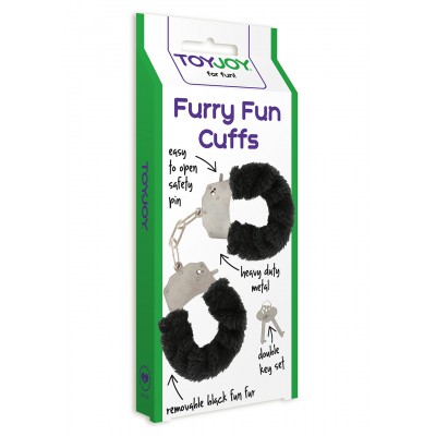 FURRY FUN CUFFS BLACK Bilincsek