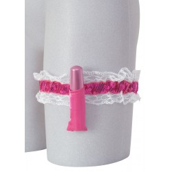 GARTER WITH VIBRATING LIPSTICK Vibrátorok Tréfás ajándékok