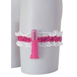 GARTER WITH VIBRATING LIPSTICK Vibrátorok Tréfás ajándékok