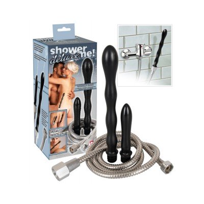 Shower Me Deluxe - intimmosó szett tömlővel Kiegészítők