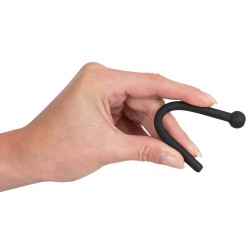 Dilator Piss Play - üreges, szilikon húgycsőtágító dildó (fekete) Segédeszközök