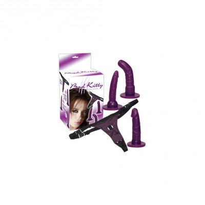 Bad Kitty - Felcsatolható dildó szett Felcsatolható